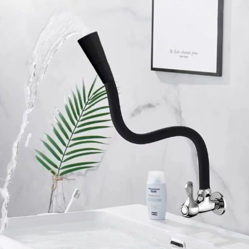 Black Wall Mounted Kitchen Faucet Flexible Rotatable Neck Colorful Optional Single Cold Water Tap
Black Wall Mounted Kitchen Faucet Flexible Rotatable Neck Colorful Optional Single Cold Water Tap
