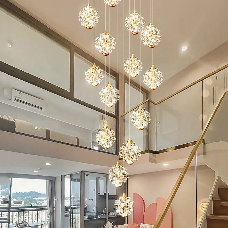 Modern home decoration crystal chandeliers, staircase chandeliers, living room chandeliers, linear lighting fixtures, indoor lig
Modern home decoration crystal chandeliers, staircase chandeliers, living room chandeliers, linear lighting fixtures, indoor lig