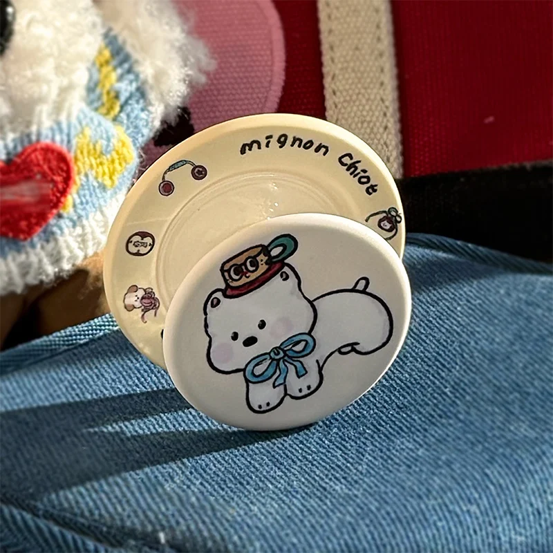 Korean Cute Cartoon Puppy For Magsafe Phone Magnetic Griptok Stand For iPhone Funny Foldable Wireless Charging Case Holder
Korean Cute Cartoon Puppy For Magsafe Phone Magnetic Griptok Stand For iPhone Funny Foldable Wireless Charging Case Holder