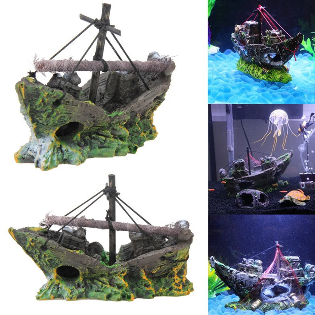 4pcs Decoration Set Fish Tank Ship Boat Cave Ornament Water Grass Decorations For Aquarium Scenery Enhancement Vivid Aquarium
4pcs Decoration Set Fish Tank Ship Boat Cave Ornament Water Grass Decorations For Aquarium Scenery Enhancement Vivid Aquarium