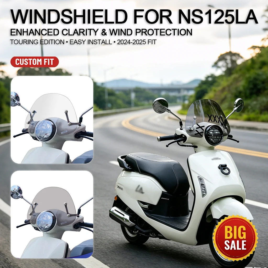 Motorcycle Windshield FOR Sundiro Honda NS125LA 2024 2025 Front Windscreen Deflector Touring Screen Modified Accessories
Motorcycle Windshield FOR Sundiro Honda NS125LA 2024 2025 Front Windscreen Deflector Touring Screen Modified Accessories