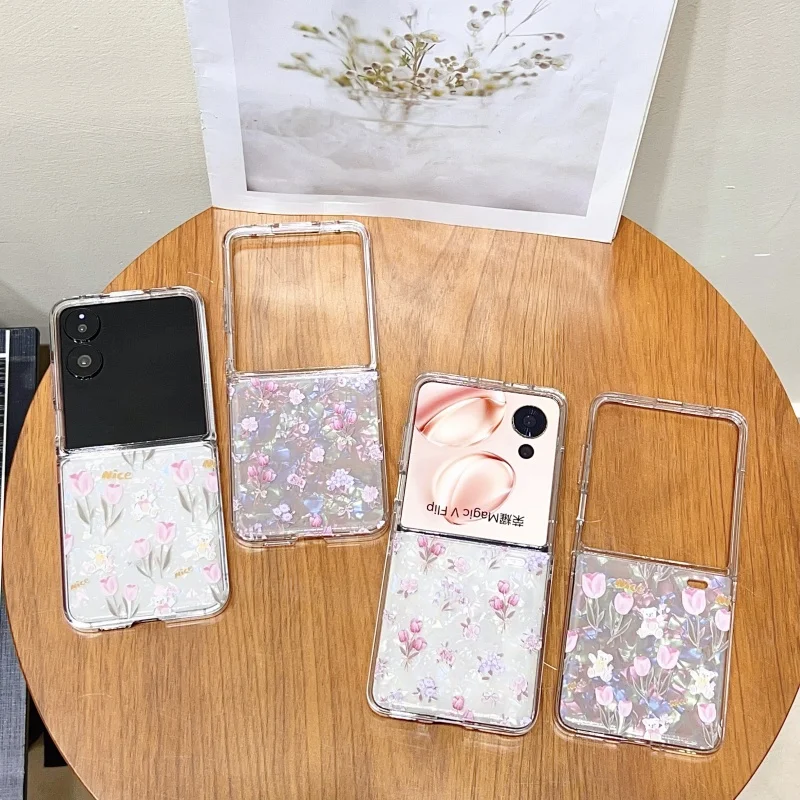 Phone Case for HONOR V FLIP Tulip and Shell Patterned HONOR V FLIP Fashion Shell Bracelet Phone Case
Phone Case for HONOR V FLIP Tulip and Shell Patterned HONOR V FLIP Fashion Shell Bracelet Phone Case