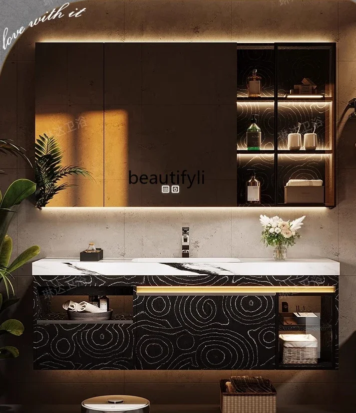 ls 42Italian light luxury bathroom cabinet combination rock slab hot bending integrated basin washing table wash basin customiza
ls 42Italian light luxury bathroom cabinet combination rock slab hot bending integrated basin washing table wash basin customiza