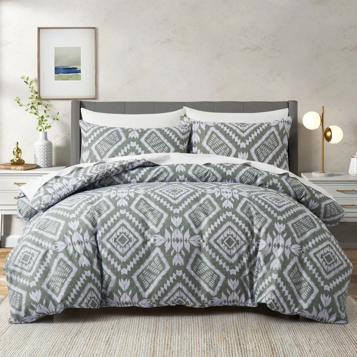 Ethnic Bohemian Duvet Cover King Western Boho Aztec Bedding Set Exotic Mexican Geometric Diamond Comforter Cover for Boys Girls
Ethnic Bohemian Duvet Cover King Western Boho Aztec Bedding Set Exotic Mexican Geometric Diamond Comforter Cover for Boys Girls