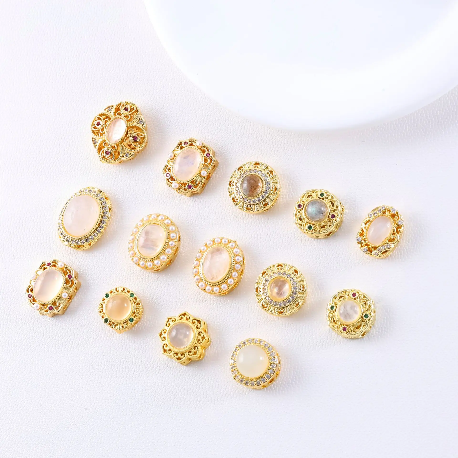 1pcs Natural Moonstone High-grade Jewelry Accessories Spacer Beads DIY Pearl Crystal Bracelet Necklace Material Wholesales
1pcs Natural Moonstone High-grade Jewelry Accessories Spacer Beads DIY Pearl Crystal Bracelet Necklace Material Wholesales