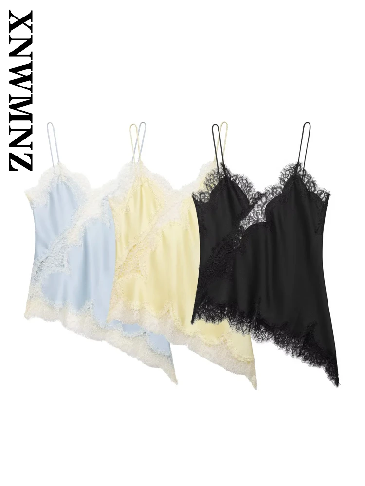 XNWMNZ 2025 Summer New Woman Chic Casual thin shoulder strap Sleeveless Slip Top Sexy Fashion Woman's Lace Simple Backless Top
XNWMNZ 2025 Summer New Woman Chic Casual thin shoulder strap Sleeveless Slip Top Sexy Fashion Woman's Lace Simple Backless Top