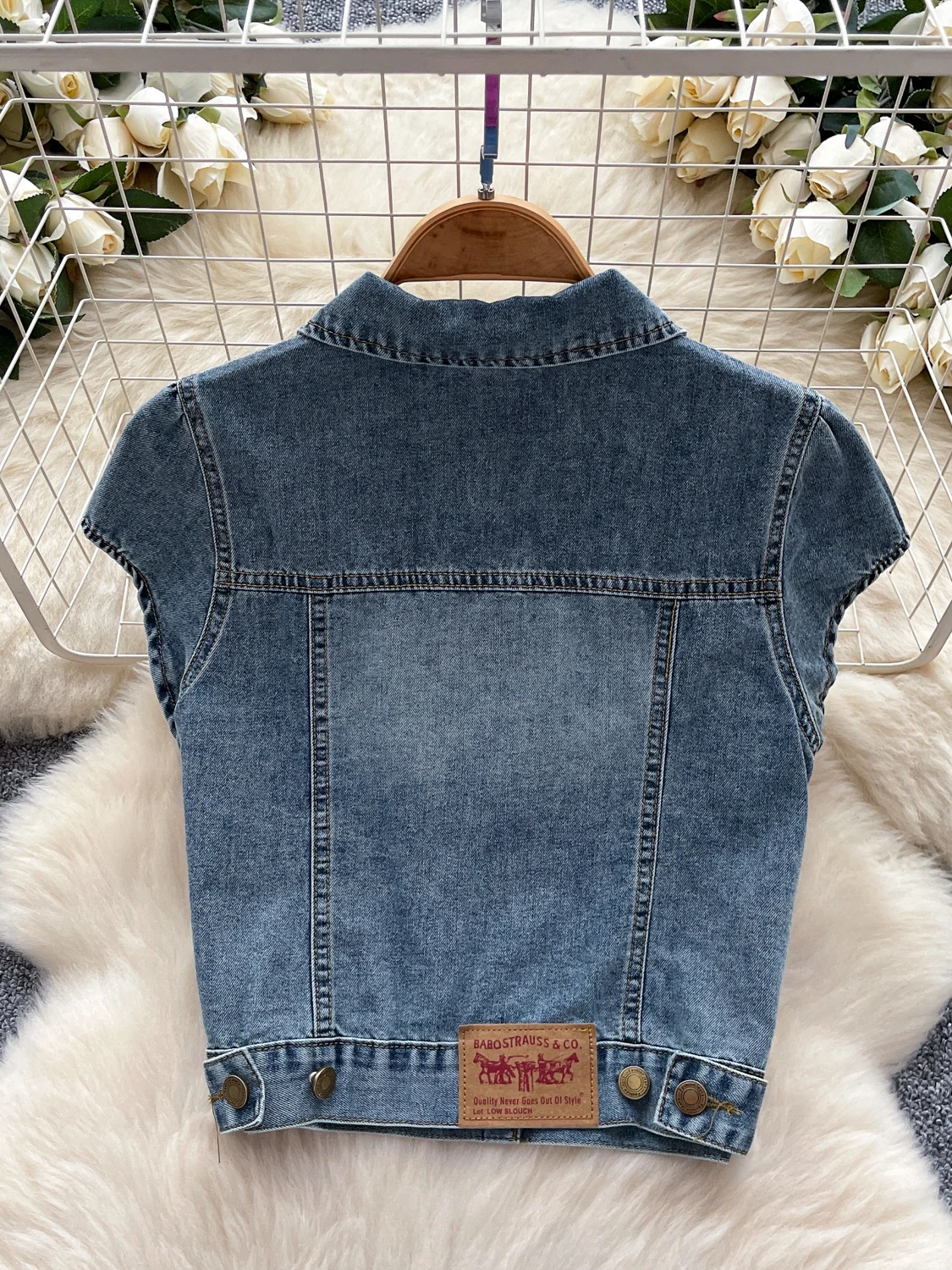 Retro American Hot Girl Denim Set Women Summer Design Zipper Ne Svel Vest Belted ort Skirt Commute Sle Pure Color
Retro American Hot Girl Denim Set Women Summer Design Zipper Ne Svel Vest Belted ort Skirt Commute Sle Pure Color