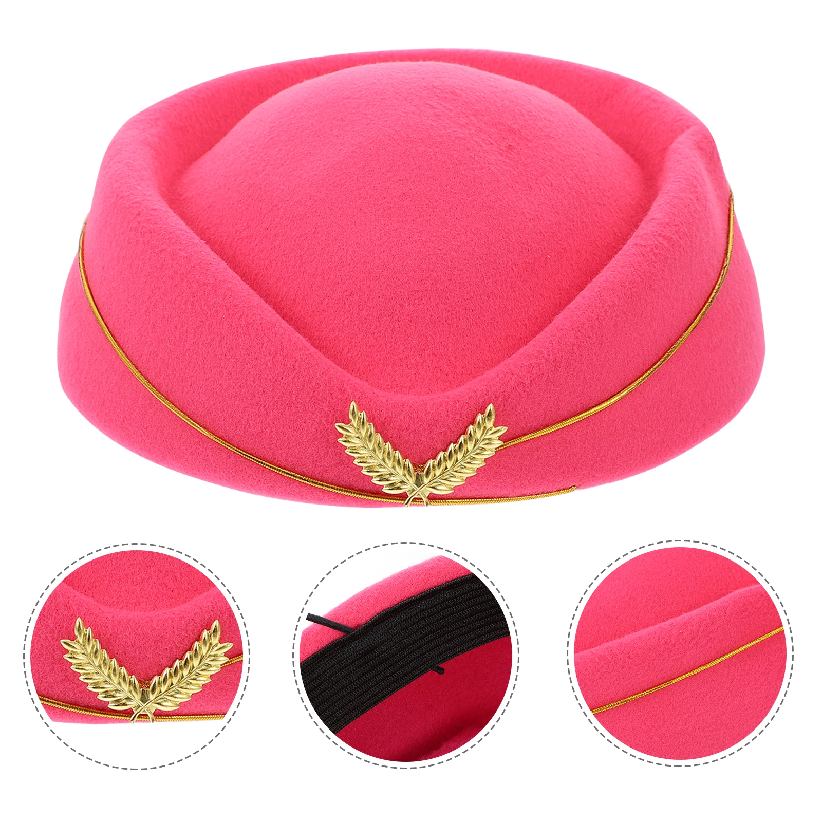 Air Stewardess Hat Beret One Size Flight Attendant Costume Rosy Lightweight Soft Material Cosplay Party Prop
Air Stewardess Hat Beret One Size Flight Attendant Costume Rosy Lightweight Soft Material Cosplay Party Prop