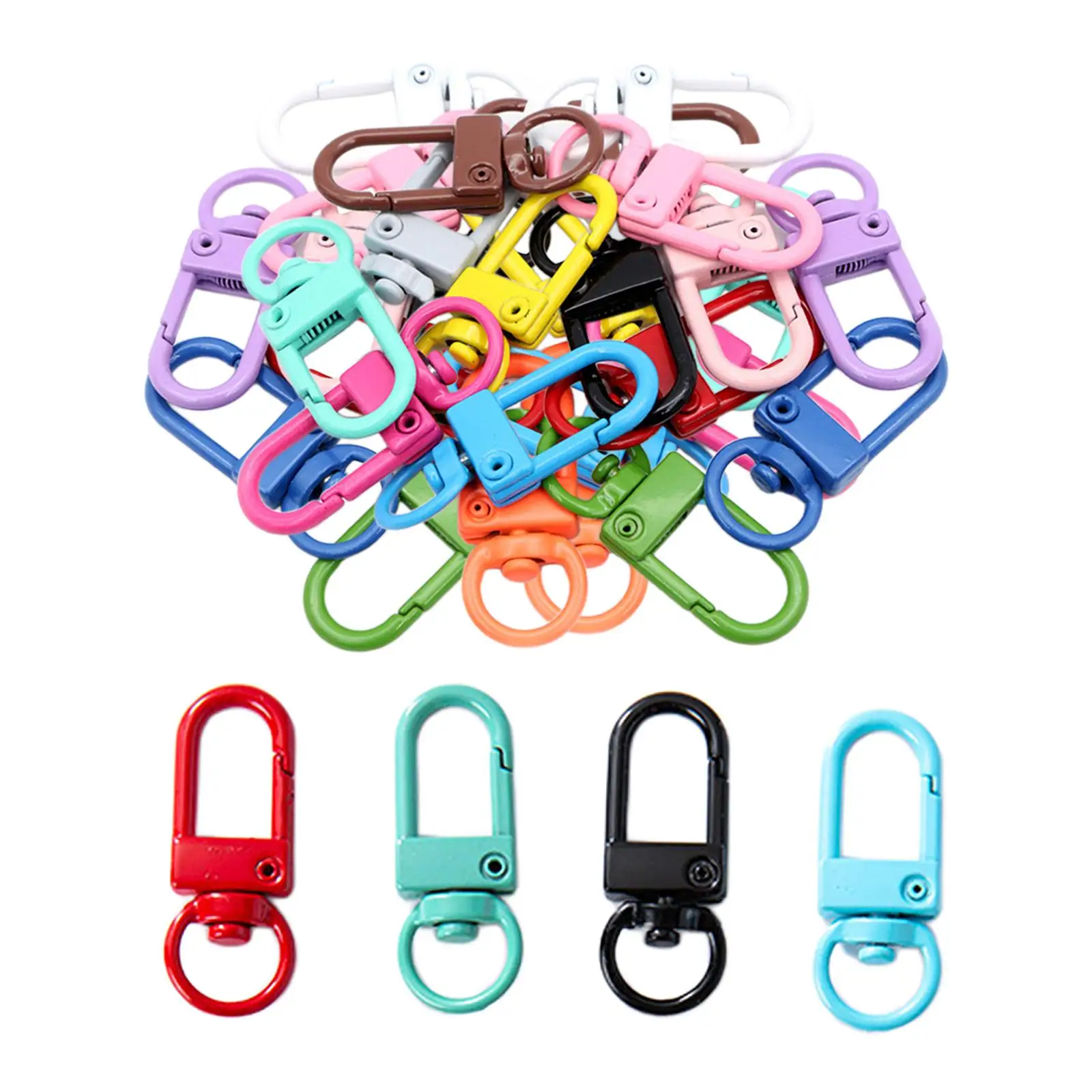30 Pieces Metal Lobster Claw Clasps Swivel Lanyards Snap Hooks for Keychain Key Rings DIY Jewelry Findings Crafts, 12x33mm
30 Pieces Metal Lobster Claw Clasps Swivel Lanyards Snap Hooks for Keychain Key Rings DIY Jewelry Findings Crafts, 12x33mm