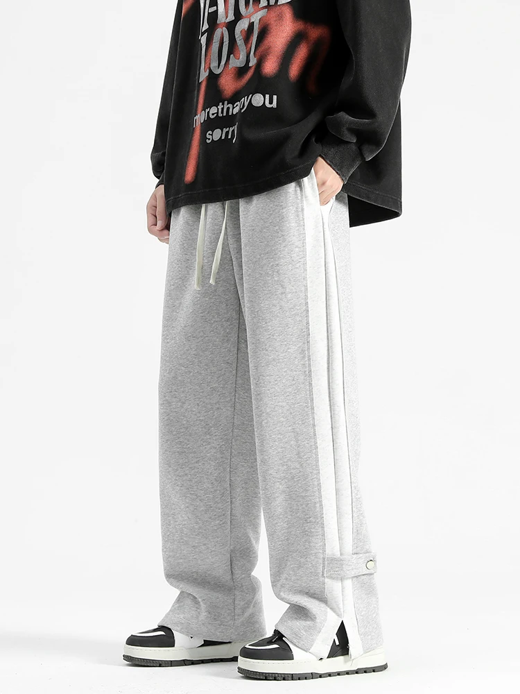Slit sports casual pants men's and women's trendy loose straight-leg and versatile mopping trousers
Slit sports casual pants men's and women's trendy loose straight-leg and versatile mopping trousers
