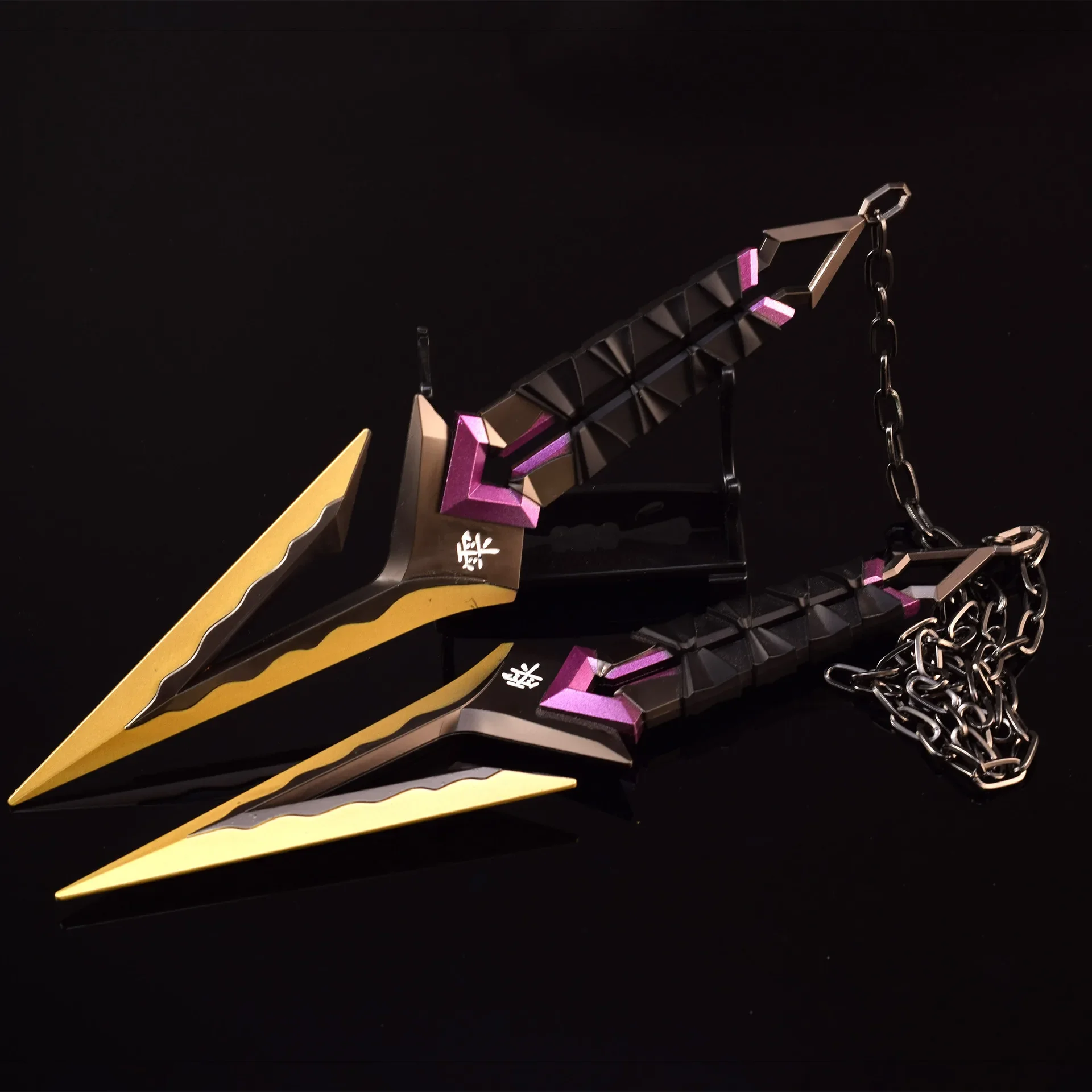 22cm Gold Kuronami No Yaiba Valorant Game Peripheral Kunai Model All Metal Knife Sword Cosplay Prop Ornaments Children's Toys
22cm Gold Kuronami No Yaiba Valorant Game Peripheral Kunai Model All Metal Knife Sword Cosplay Prop Ornaments Children's Toys
