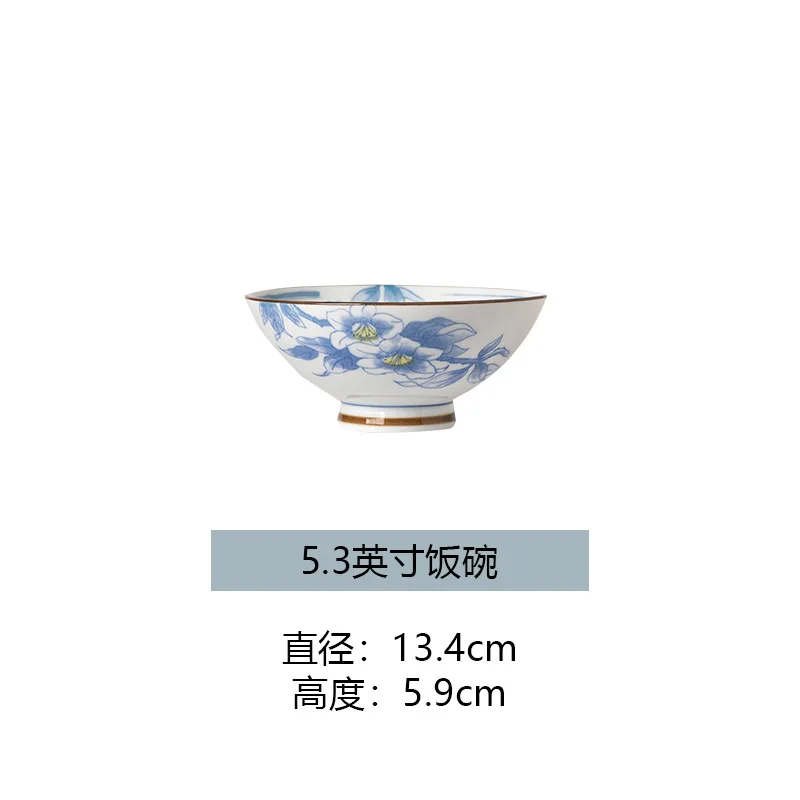 CX High Temperature Underglaze Color Tableware Dish Set Household High Value Ceramic Rice Bowl
CX High Temperature Underglaze Color Tableware Dish Set Household High Value Ceramic Rice Bowl