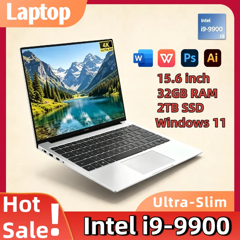 15.6 Inch Ultra Slim Laptop Windows 11 Intel i9 9900 8 Core 16 Thread 32GB RAM 512GB 1TB SSD Gamer 1920x1080 Office Max
15.6 Inch Ultra Slim Laptop Windows 11 Intel i9 9900 8 Core 16 Thread 32GB RAM 512GB 1TB SSD Gamer 1920x1080 Office Max