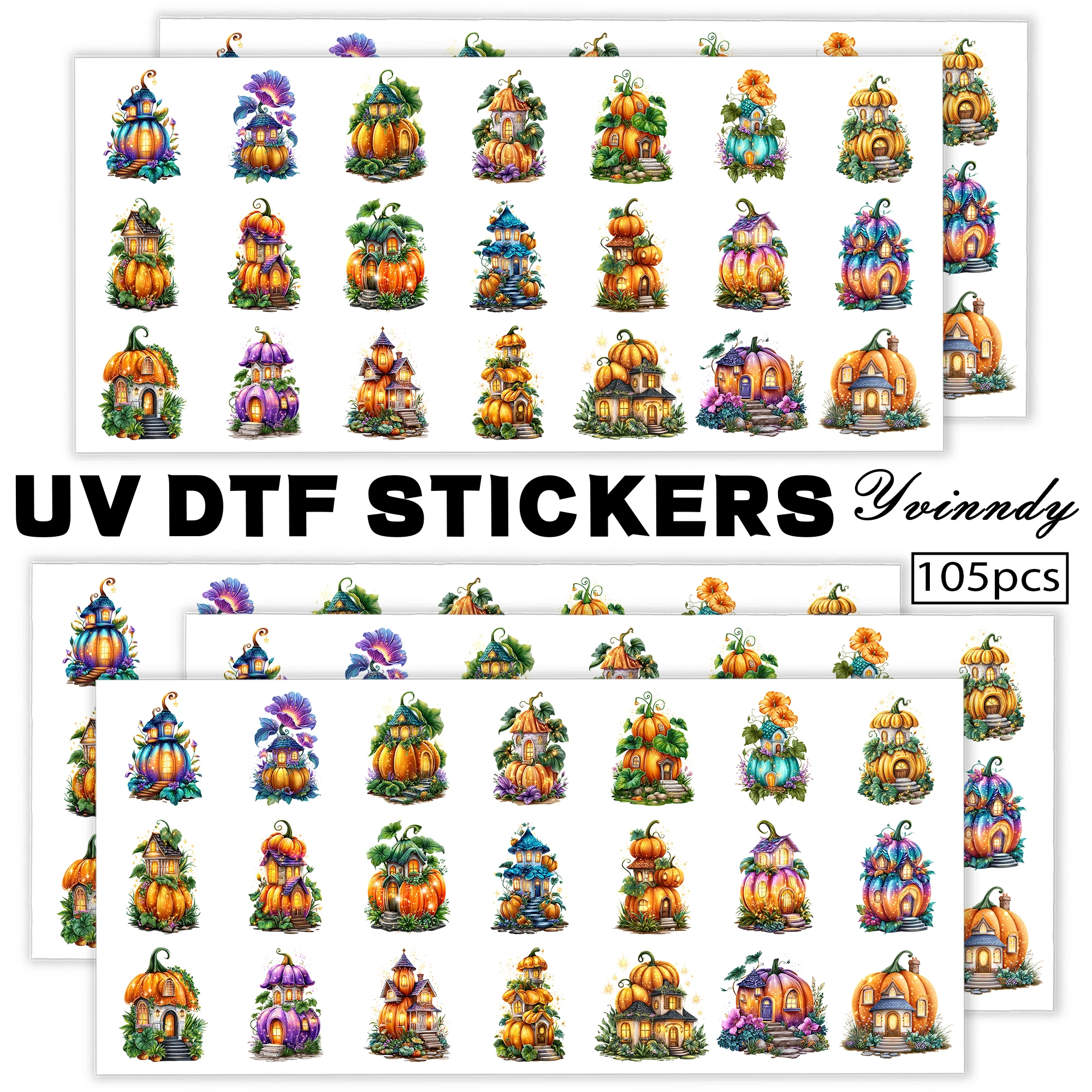 105Pcs/Set Pumpkin House Keychain Transfer Paper UV DTF Transfer Paper Durable High-viscosity Transfer Paper
105Pcs/Set Pumpkin House Keychain Transfer Paper UV DTF Transfer Paper Durable High-viscosity Transfer Paper