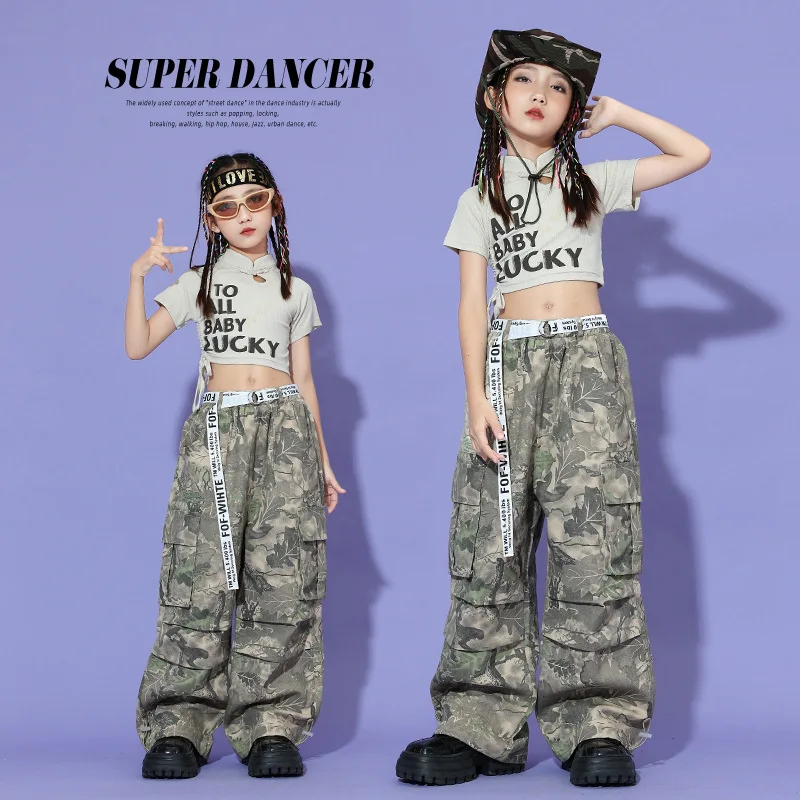 New Girls' Jazz Dance Costumes, Girls' Camouflage Overalls, Children's Fried Street Children's Hip-hop Dance Costumes
New Girls' Jazz Dance Costumes, Girls' Camouflage Overalls, Children's Fried Street Children's Hip-hop Dance Costumes