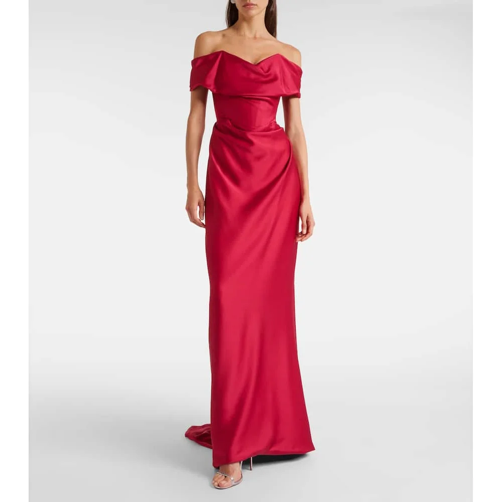 Welove Elegant Off Shoulder Mermaid Evening Dresses 2025 Customized Pleated Wedding Party Gowns Haute Couture فساتين ا
Welove Elegant Off Shoulder Mermaid Evening Dresses 2025 Customized Pleated Wedding Party Gowns Haute Couture فساتين ا