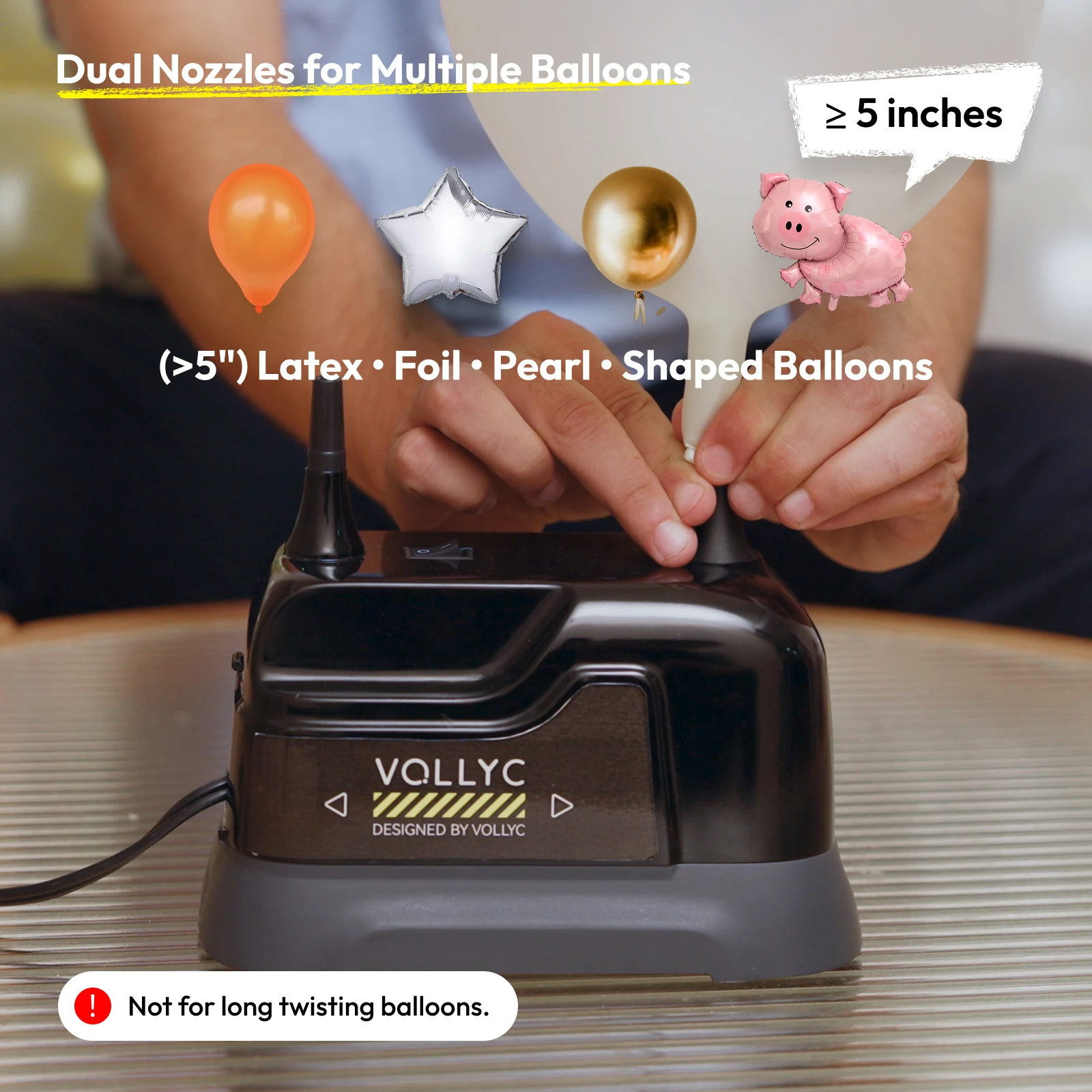 VOLLYC Electric Balloon Pump, EU Plug, Electric Air Balls Pump, Dual Modes, Ideal for Halloween, Thanksgiving and Chirsmas Party
VOLLYC Electric Balloon Pump, EU Plug, Electric Air Balls Pump, Dual Modes, Ideal for Halloween, Thanksgiving and Chirsmas Party