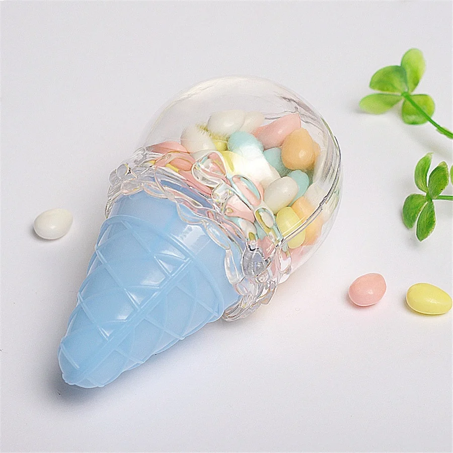 3pcs 6x10cm Transparent Plastic Ice Cream Shaped Candy Boxes for Wedding Baby Shower Baptism Birthday Party Sweets Container
3pcs 6x10cm Transparent Plastic Ice Cream Shaped Candy Boxes for Wedding Baby Shower Baptism Birthday Party Sweets Container