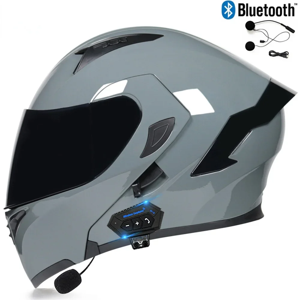 Мотоциклетный шлем с Bluetooth, откидной козырек, двойные линзы, дышащие и удобные, для мотокросса
Мотоциклетный шлем с Bluetooth, откидной козырек, двойные линзы, дышащие и удобные, для мотокросса