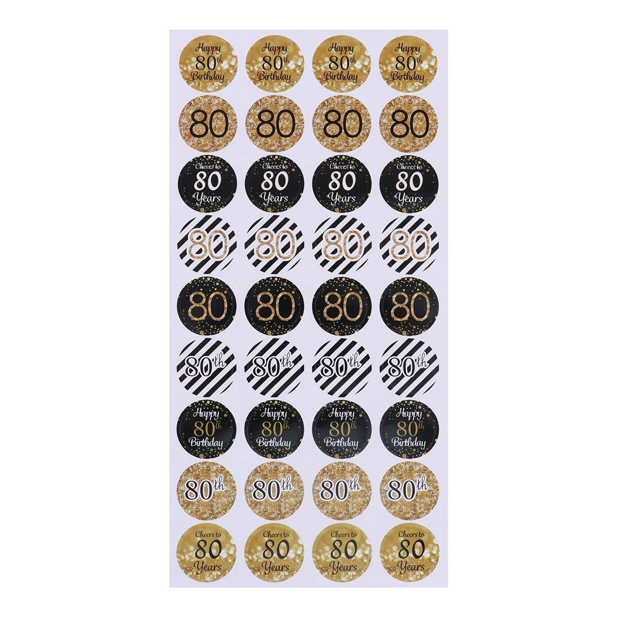 432pcs Creative 80th Birthday Sealing Stickers Round Label Self-Adhesive Candy Bag Stickers Party Favor Birthday Gift Packing De
432pcs Creative 80th Birthday Sealing Stickers Round Label Self-Adhesive Candy Bag Stickers Party Favor Birthday Gift Packing De