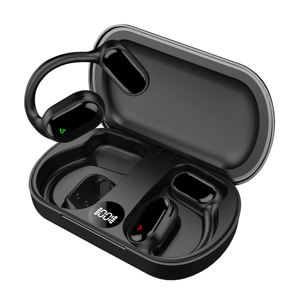 XG33 Open Ear Headphones Air Conduction Earphones Wireless Ear Clip Headset With Charging Case Headphones For Running Cycling
XG33 Open Ear Headphones Air Conduction Earphones Wireless Ear Clip Headset With Charging Case Headphones For Running Cycling