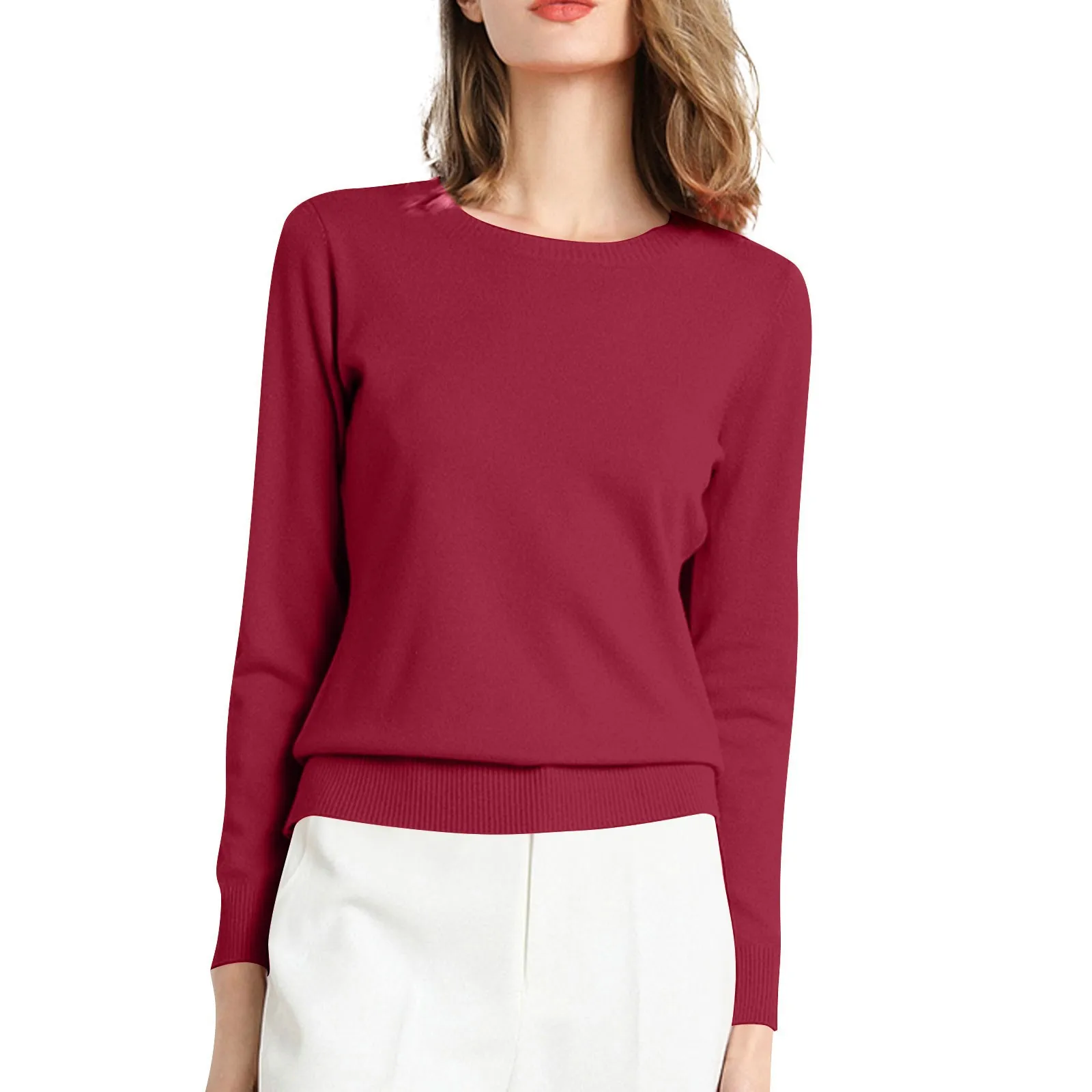 2024 Classic Style Cashmere Pull Over Fashion Merino Wool Sweater Round Neck Long Sleeve Knitwear Soft Warm Basic Clothing Tops
2024 Classic Style Cashmere Pull Over Fashion Merino Wool Sweater Round Neck Long Sleeve Knitwear Soft Warm Basic Clothing Tops