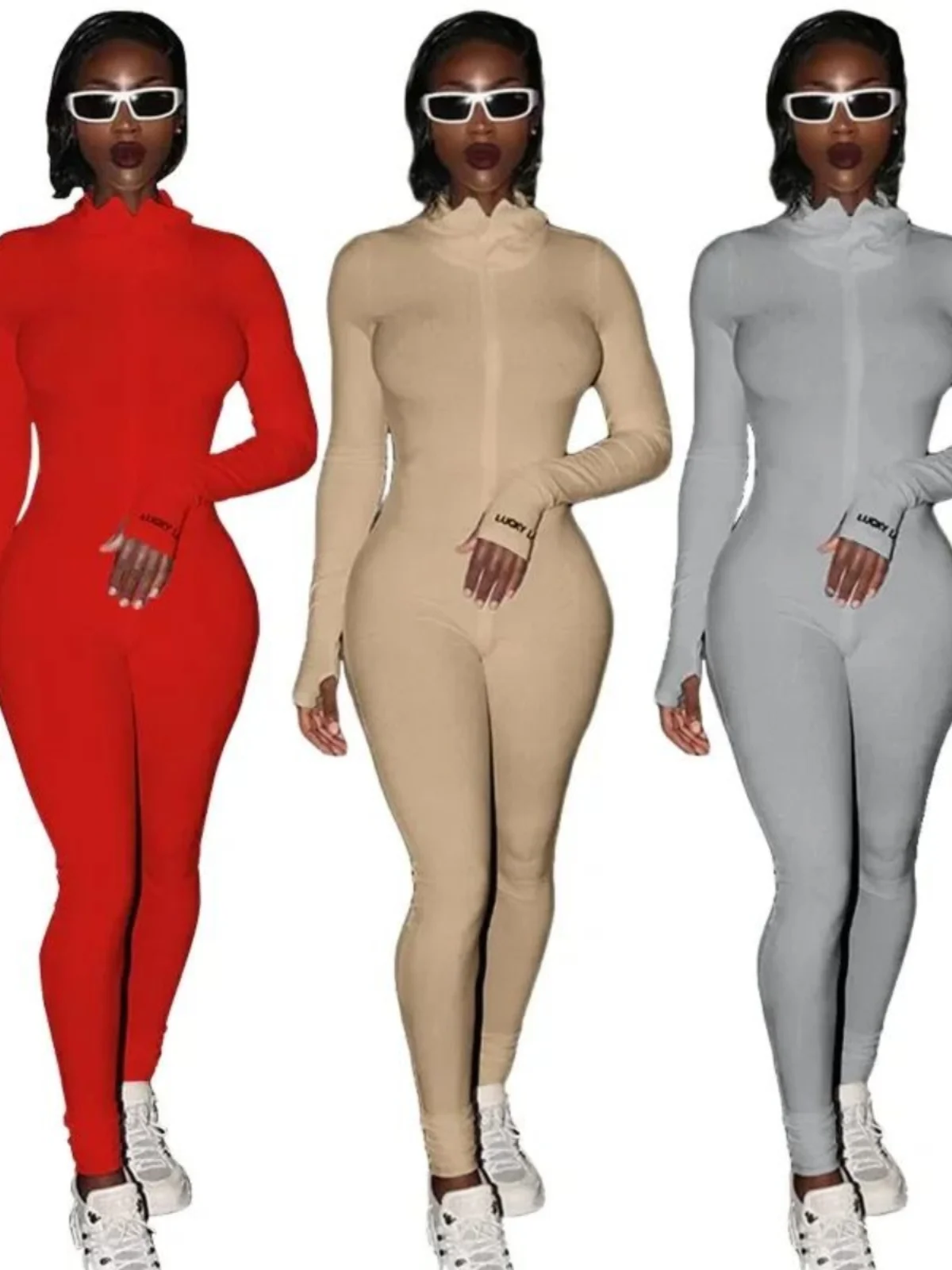 Slim Fit High Ne Jumpsuit Micro Elastic Street Sle Long Pants Polyester Fabric Straight Leg mid Waist Spring Summer
Slim Fit High Ne Jumpsuit Micro Elastic Street Sle Long Pants Polyester Fabric Straight Leg mid Waist Spring Summer