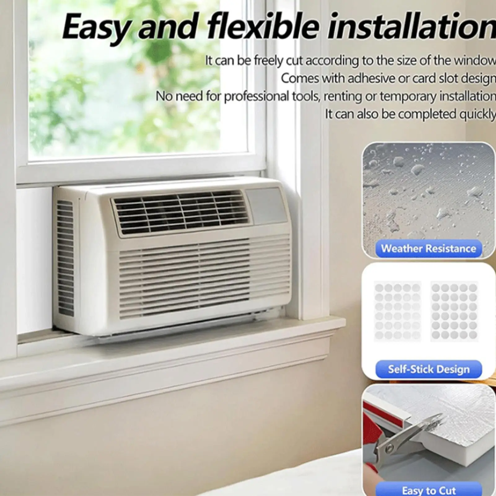 AC Side Panels For Window Units 2 Pieces Foam Waterproof With Adhesive Foil Window AC Insulation Panels For Home Apartment
AC Side Panels For Window Units 2 Pieces Foam Waterproof With Adhesive Foil Window AC Insulation Panels For Home Apartment