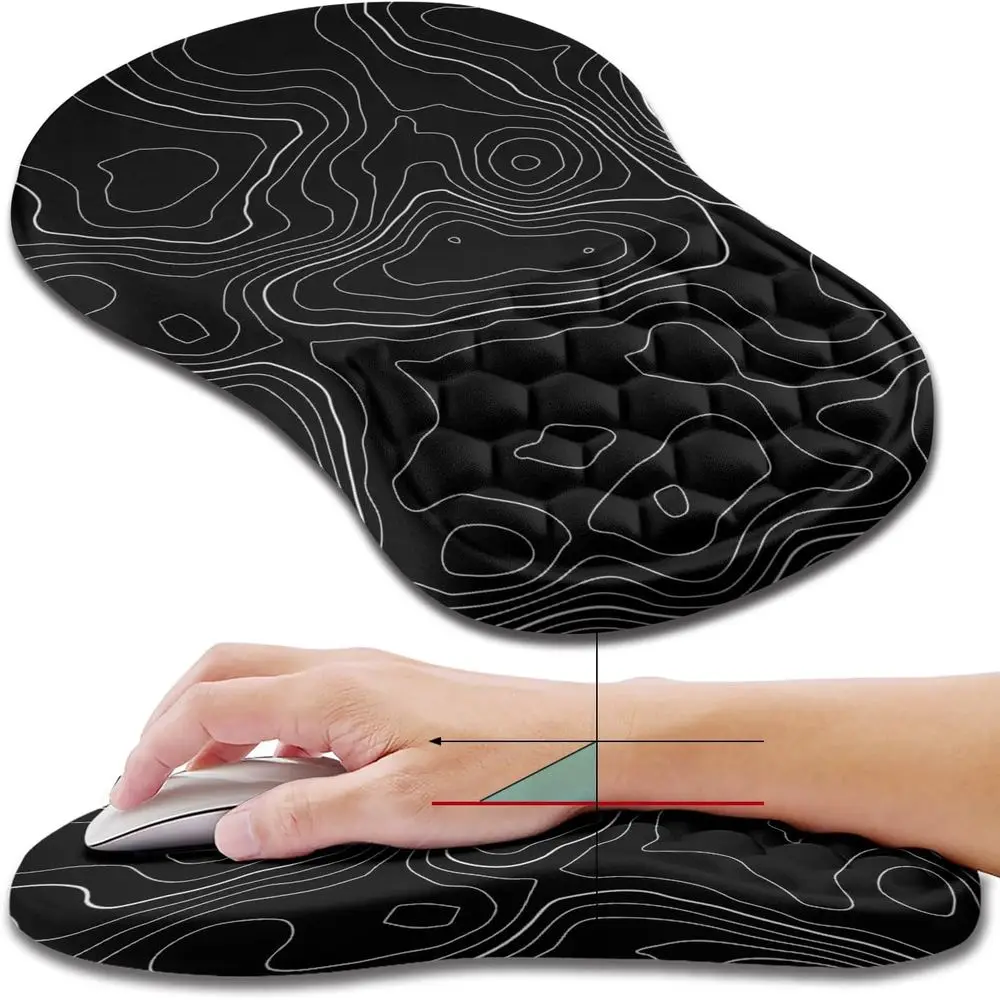 Memory Foam Wrist Support Mousepad, Ergonomic Slope Design for Carpal Tunnel Relief (11.8x7.9 inches)
Memory Foam Wrist Support Mousepad, Ergonomic Slope Design for Carpal Tunnel Relief (11.8x7.9 inches)