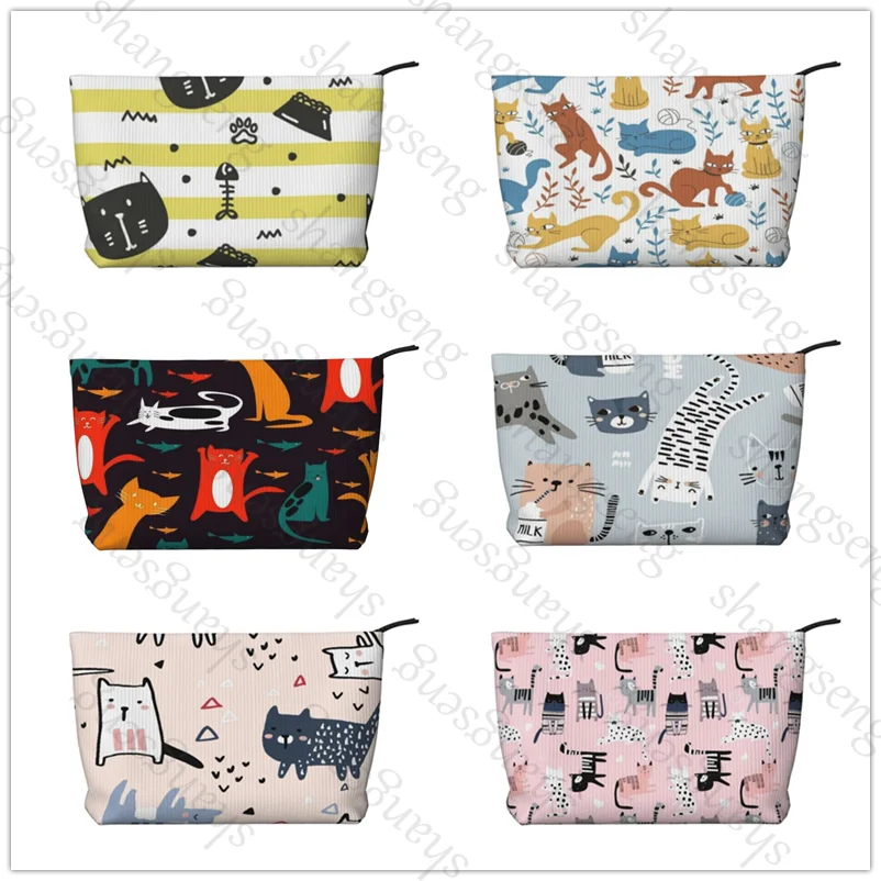cat cute animal Corduroy cosmetic bag portable travel toiletries bag, beauty makeup skin care sundries storage bag
cat cute animal Corduroy cosmetic bag portable travel toiletries bag, beauty makeup skin care sundries storage bag
