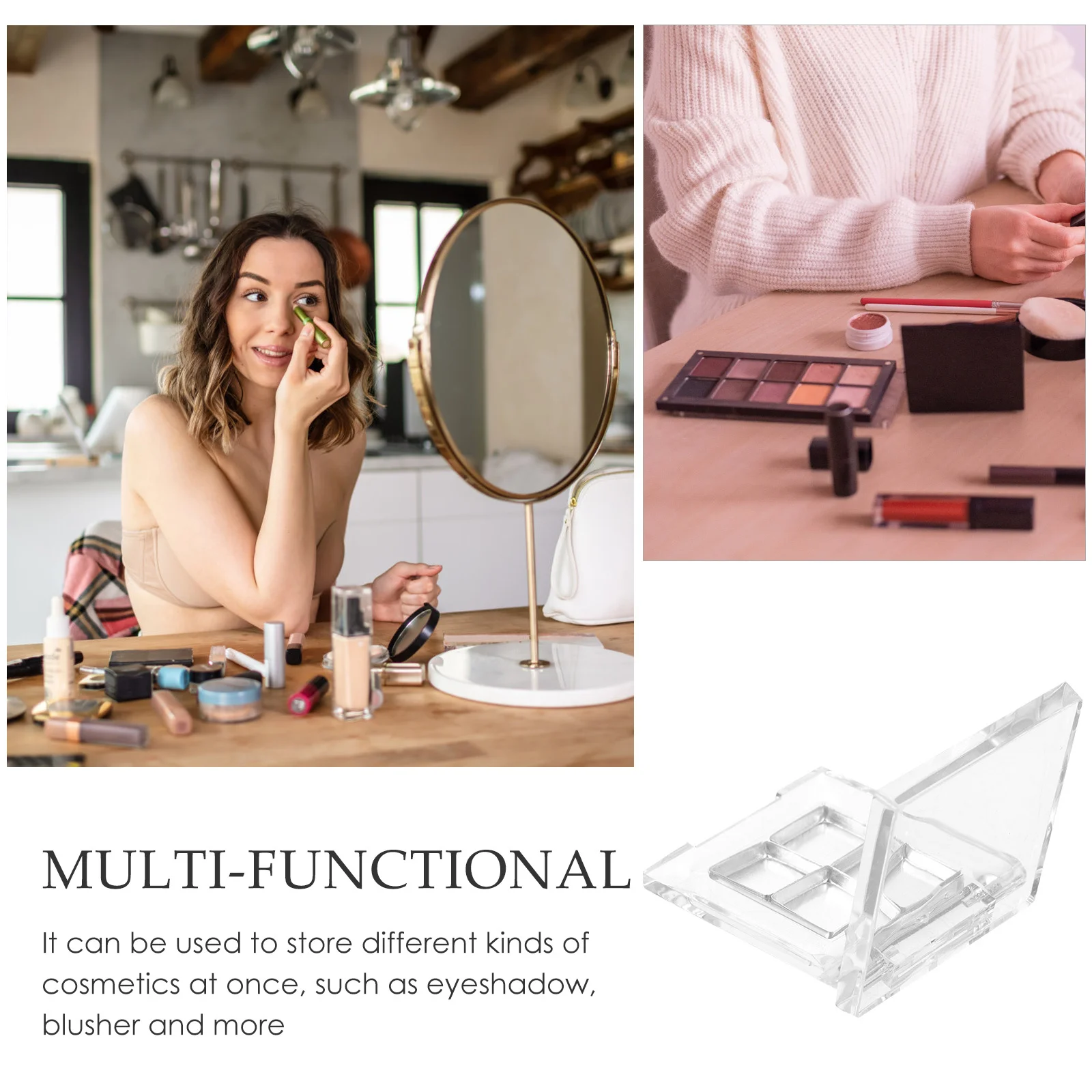 2 Sets Empty Eyeshadow Box Refillable Palette Small Makeup Container Eyeshadow Pan Durable Compact Travel Storage Case
2 Sets Empty Eyeshadow Box Refillable Palette Small Makeup Container Eyeshadow Pan Durable Compact Travel Storage Case