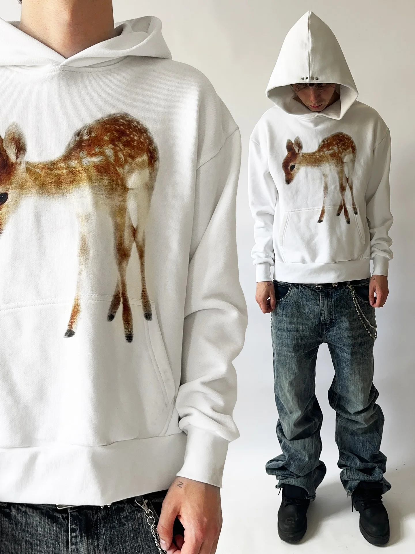 Vintage Deer Pure White Hoodies Women Fabric Sweatshirt Men Women Fashion Simple Streetwear Unisex Oversized Hoodie Y2K Clothing
Vintage Deer Pure White Hoodies Women Fabric Sweatshirt Men Women Fashion Simple Streetwear Unisex Oversized Hoodie Y2K Clothing