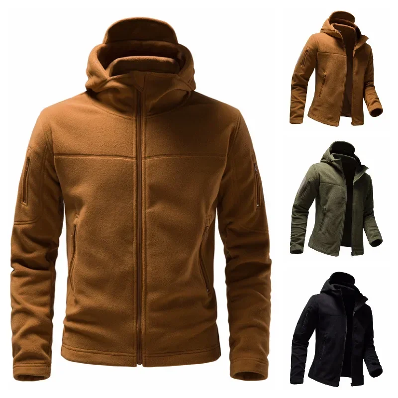 2022 Spring and Autumn Men's Outdoor Multi Pocket Polar Fleece Sweater Military Double Sided Fleece Hooded Jacket
2022 Spring and Autumn Men's Outdoor Multi Pocket Polar Fleece Sweater Military Double Sided Fleece Hooded Jacket