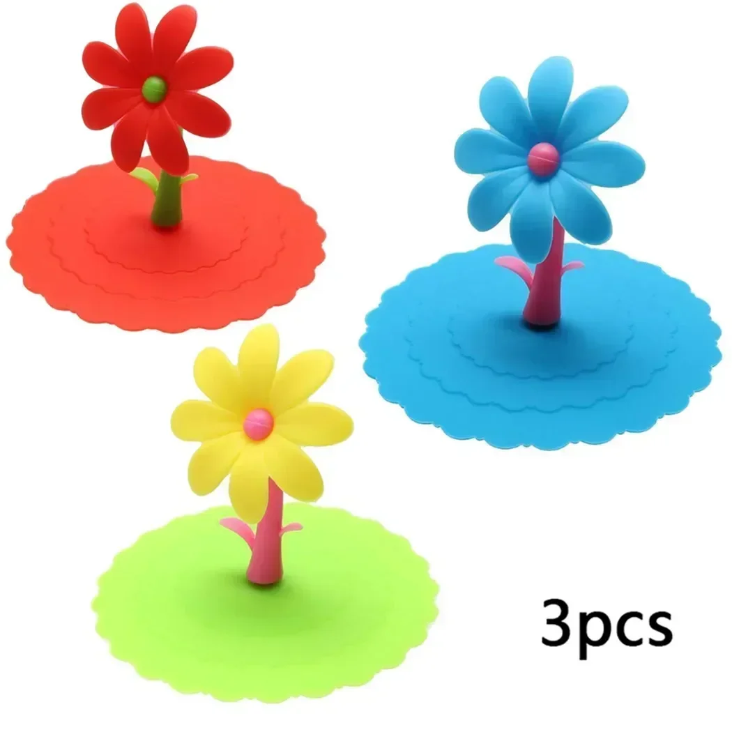 3pcs Silicone Cup Lid Glass Drink Cover Cute Flower Anti-dust Bowl Cover Cup Seals For Glass Mugs Coffee Tea Milk Cup Lid Covers
3pcs Silicone Cup Lid Glass Drink Cover Cute Flower Anti-dust Bowl Cover Cup Seals For Glass Mugs Coffee Tea Milk Cup Lid Covers