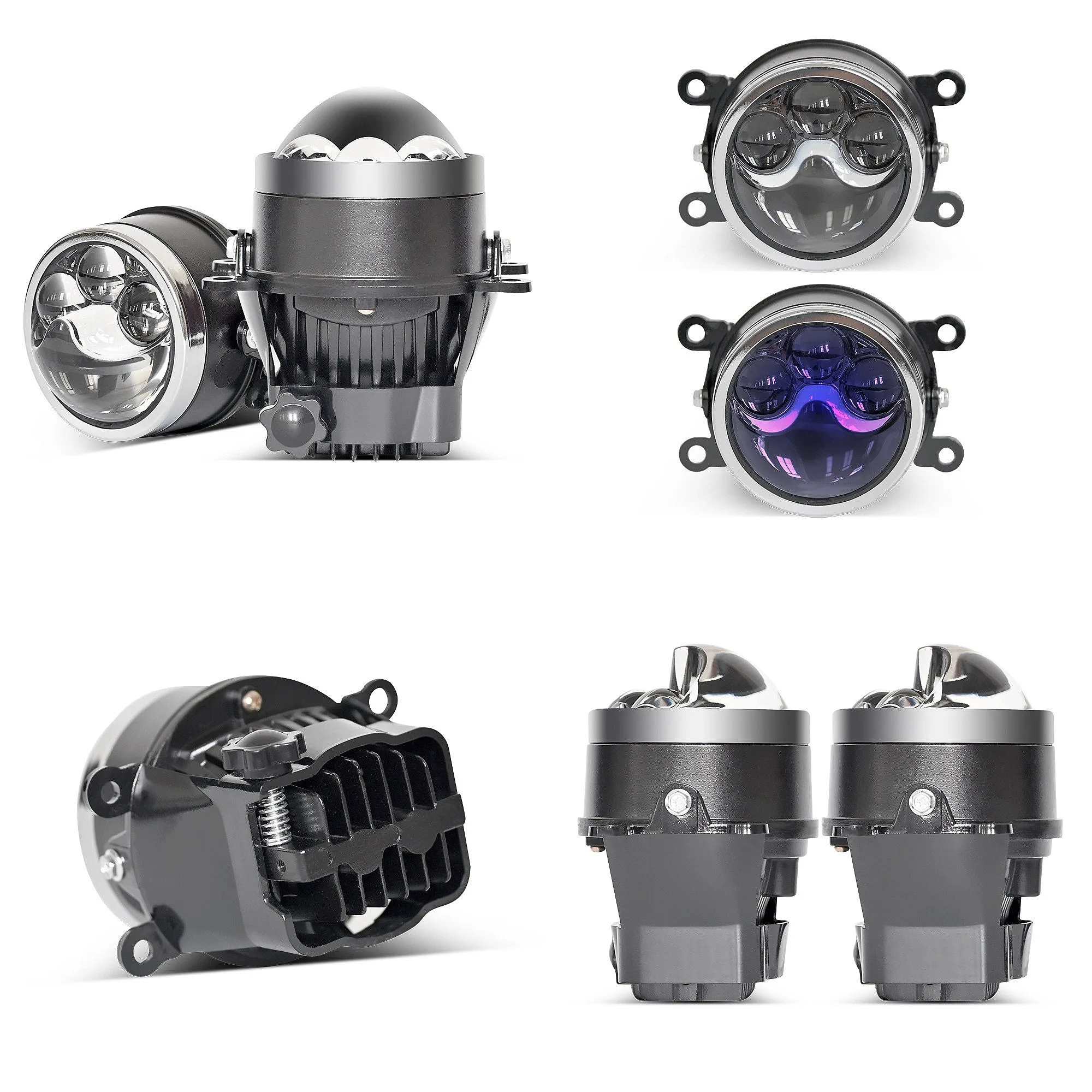55W 3 Inch Bi-LED Fog Lights Triple Direct Laser High Beam Low Beam Projector Lens
55W 3 Inch Bi-LED Fog Lights Triple Direct Laser High Beam Low Beam Projector Lens