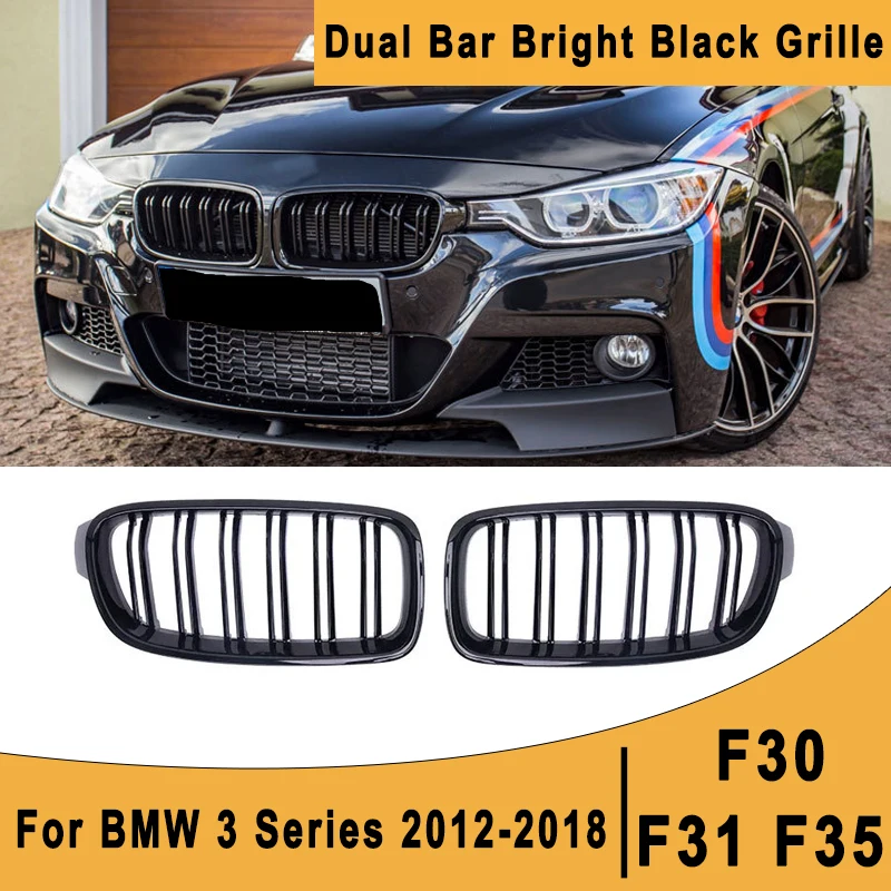 Dual Bar Bright Black Racing Grills for BMW 3 Series F30 F31 F35 2012-2018 -Car Front Grille Upgrade Modification Accessories
Dual Bar Bright Black Racing Grills for BMW 3 Series F30 F31 F35 2012-2018 -Car Front Grille Upgrade Modification Accessories