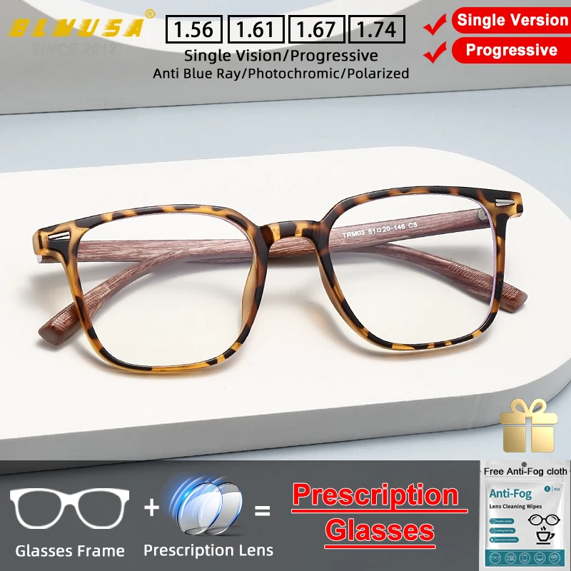BLMUSA Fashion Ultralight Square Prescription Myopia Student Glasses Anti Blue Ray Reading Glasses Men's Progressive Eyeglasses
BLMUSA Fashion Ultralight Square Prescription Myopia Student Glasses Anti Blue Ray Reading Glasses Men's Progressive Eyeglasses