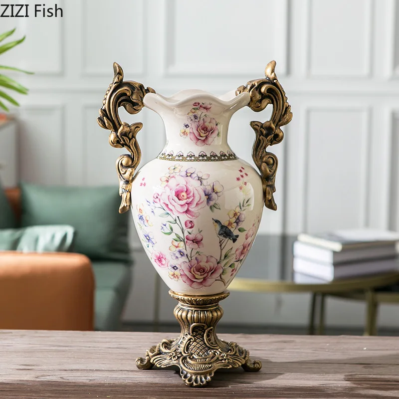 Classical Flower Decorative Ceramic Vase Flowers Pots Desk Decoration Flower Arrangement White Floral Vases Room Aesthetic Decor
Classical Flower Decorative Ceramic Vase Flowers Pots Desk Decoration Flower Arrangement White Floral Vases Room Aesthetic Decor