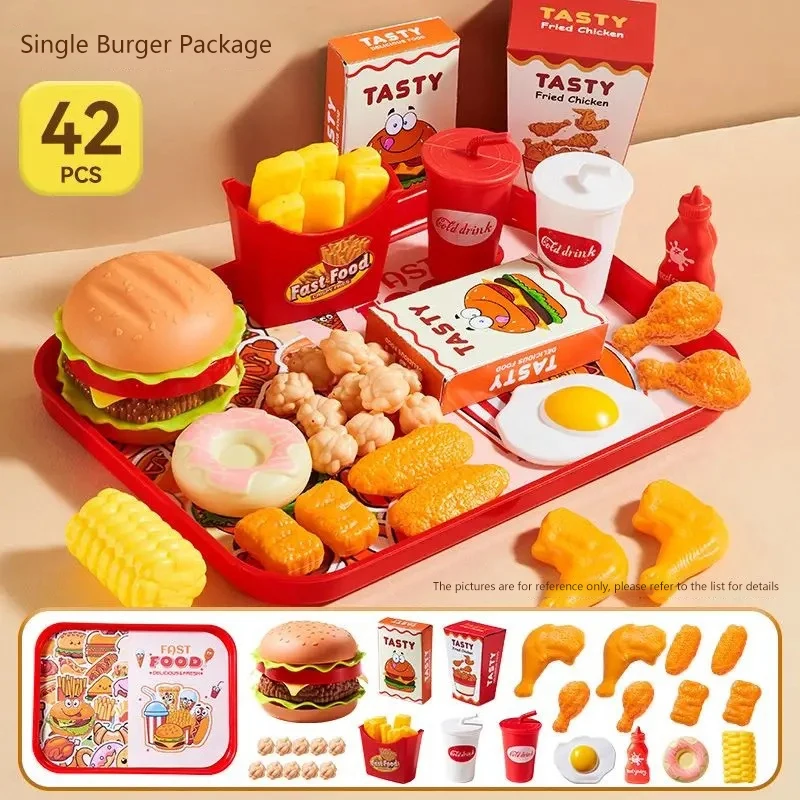 "Hamburger and Fries 42-piece Play Food Set, Kids Cooking Game, Interactive Montessori Kitchen Toy for Imaginary Play
"Hamburger and Fries 42-piece Play Food Set, Kids Cooking Game, Interactive Montessori Kitchen Toy for Imaginary Play