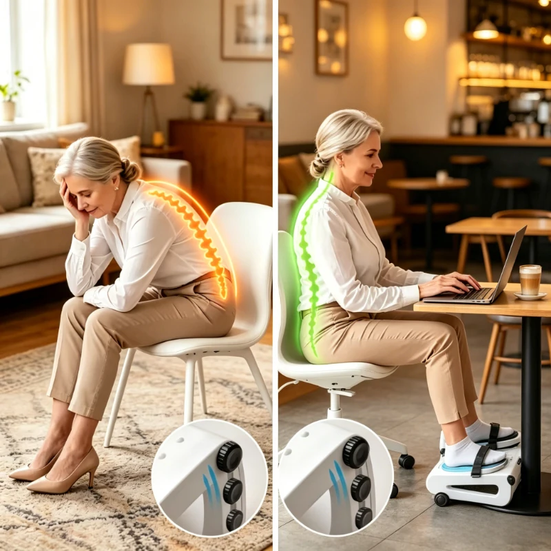 White Triangle Adjustable Foot Rest, Ergonomic Under Desk Foot Stool, Non-slip Base Support for Office, Home, Study
White Triangle Adjustable Foot Rest, Ergonomic Under Desk Foot Stool, Non-slip Base Support for Office, Home, Study