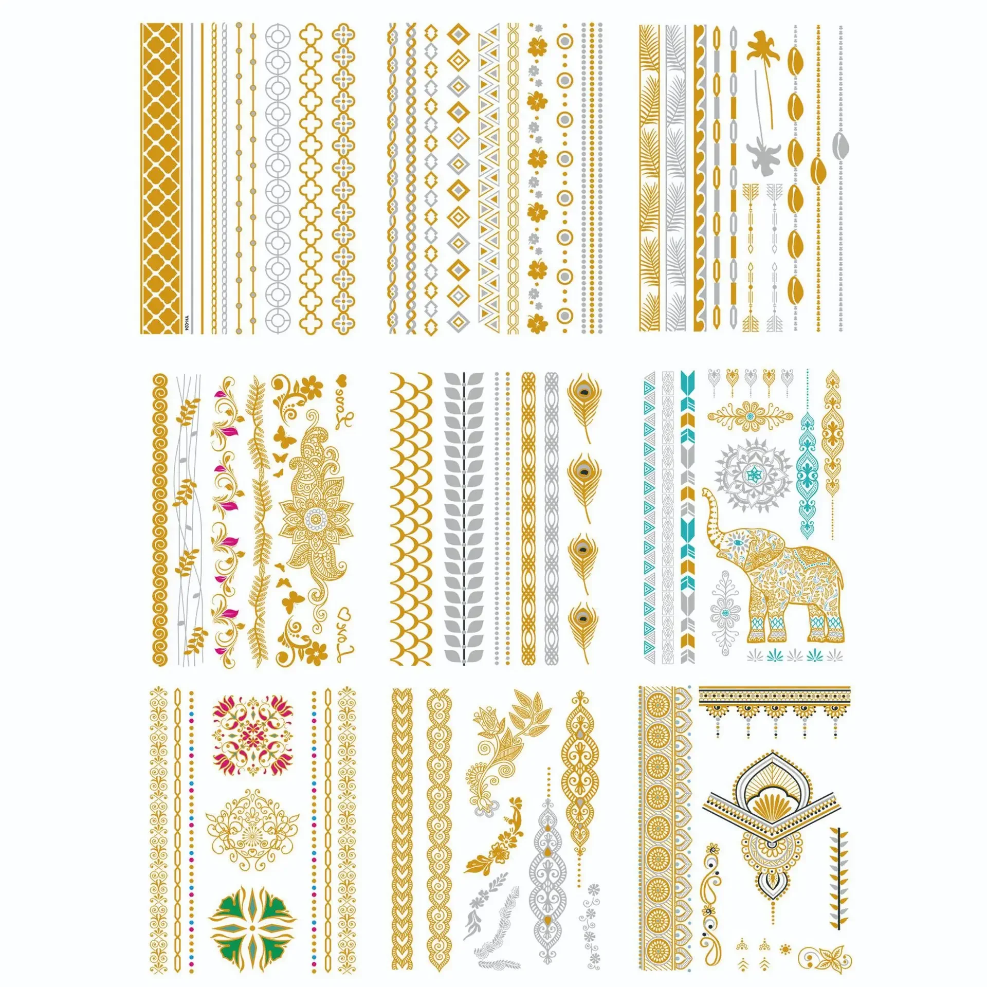 Fashion Sexy Gold Metallic Feather Temporary Tattoo Stickers Leaves Girl Wrist Flash Fake Tattoo Women Leg Bracelet Tatoo Summer
Fashion Sexy Gold Metallic Feather Temporary Tattoo Stickers Leaves Girl Wrist Flash Fake Tattoo Women Leg Bracelet Tatoo Summer