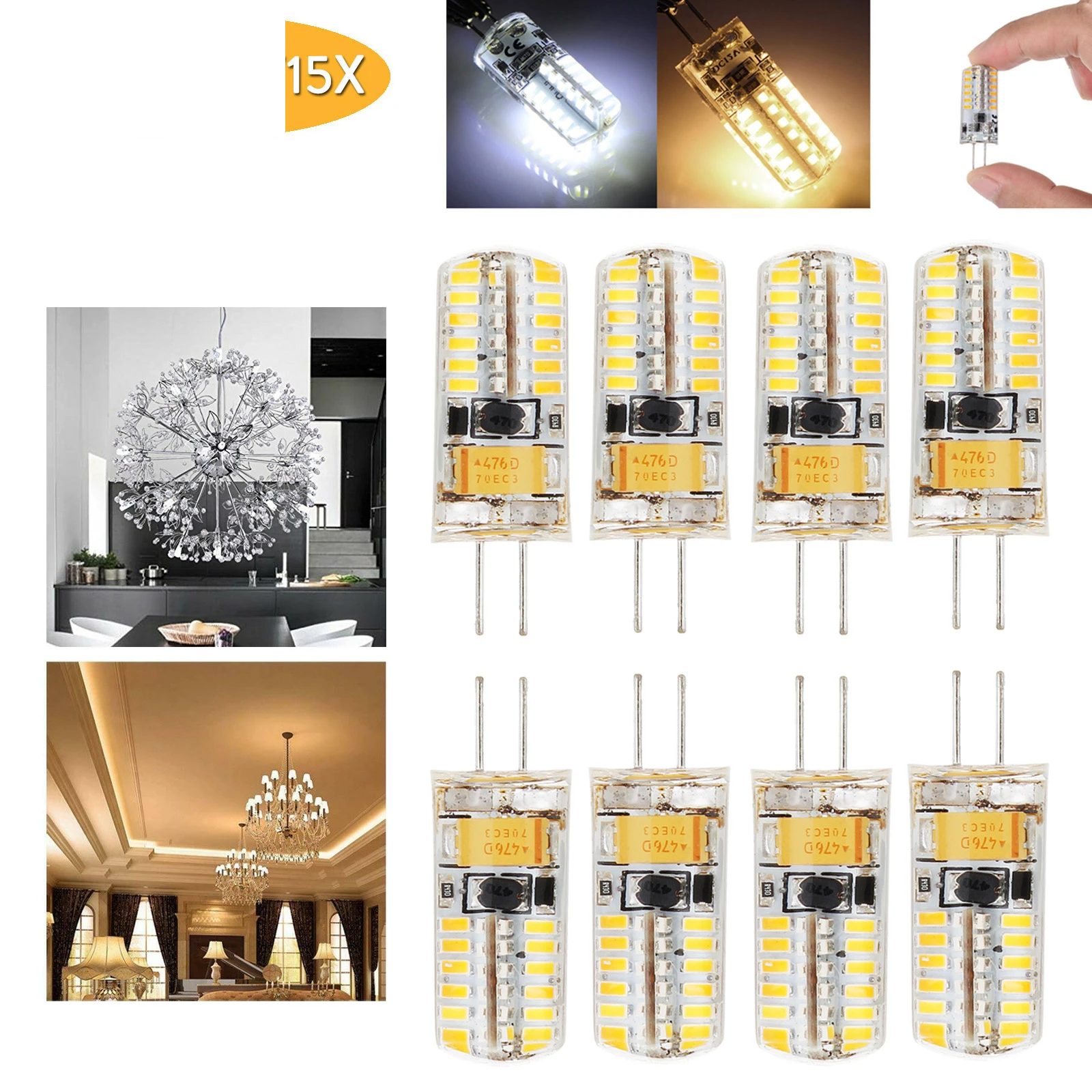 15Pcs Mini G4 Led Bulbs Ac 220V Dc 12V Spotlight 3W High Temperature Lamp Bedroom Decoration Degree Lighting Lamps Bulb For Home
15Pcs Mini G4 Led Bulbs Ac 220V Dc 12V Spotlight 3W High Temperature Lamp Bedroom Decoration Degree Lighting Lamps Bulb For Home