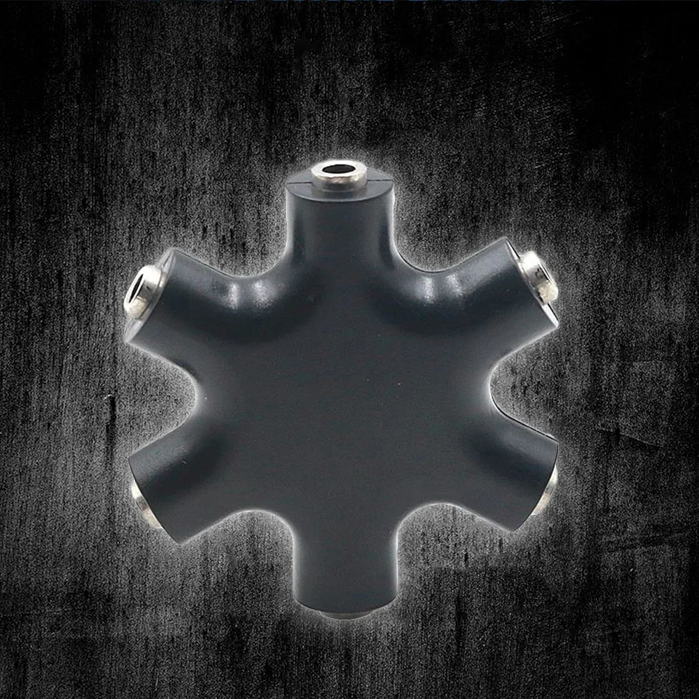 6 Way 3.5mm Headphone Splitter Adapter for Sharing Music with Friends Supports 5 Headphones Nickel Plated Audio Splitter
6 Way 3.5mm Headphone Splitter Adapter for Sharing Music with Friends Supports 5 Headphones Nickel Plated Audio Splitter