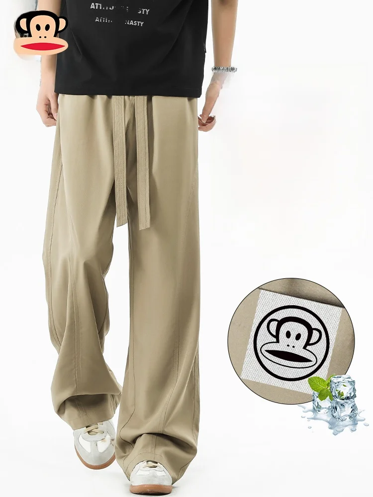 Мужские брюки PaulFrank в стиле ретро, американские повседневные брюки, летние, из ледяного шелка, тонкие, свободные, прямого кроя, длинные, удобные, дышащие, легкие.
Мужские брюки PaulFrank в стиле ретро, американские повседневные брюки, летние, из ледяного шелка, тонкие, свободные, прямого кроя, длинные, удобные, дышащие, легкие.