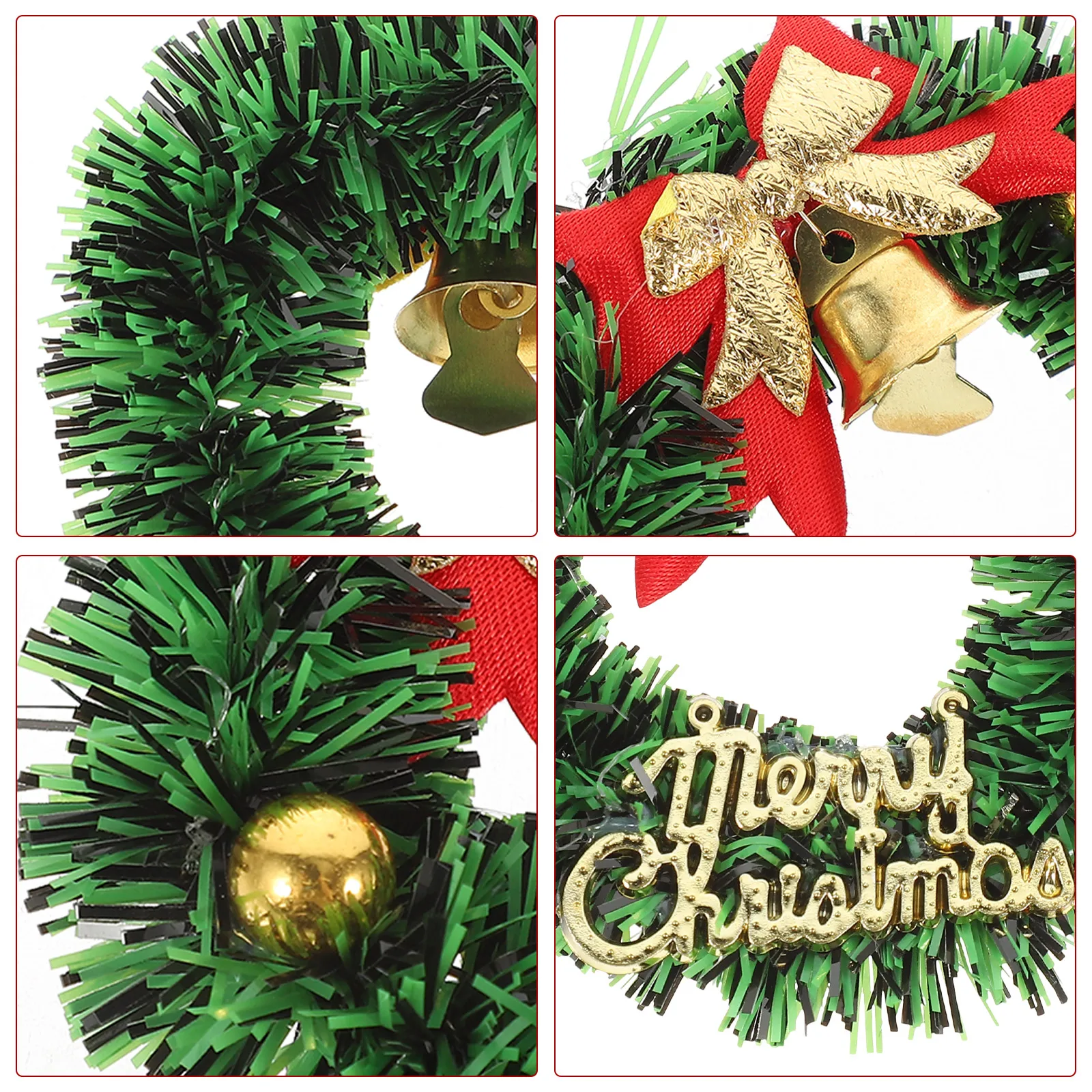 10pcs Mini Christmas Wreath Tiny Garland Decorations Plastic Pendant Holiday Party DIY Supplies Bedroom Sitting Room Xmas Tree
10pcs Mini Christmas Wreath Tiny Garland Decorations Plastic Pendant Holiday Party DIY Supplies Bedroom Sitting Room Xmas Tree