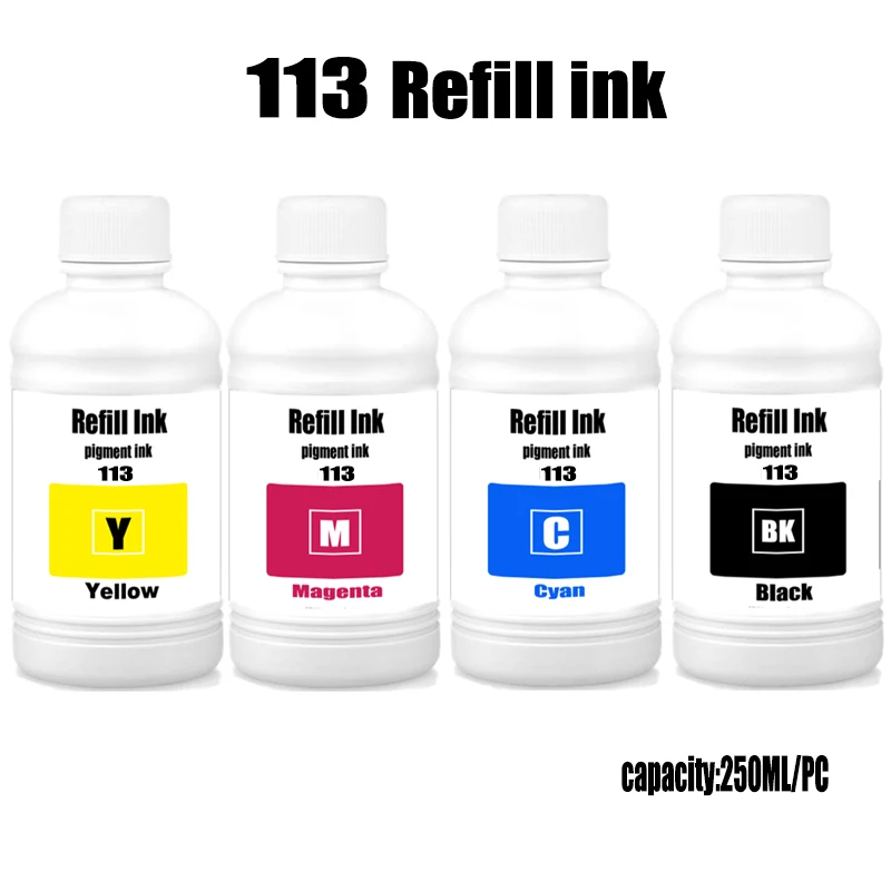 250ML 113 Refill Ink For Epson EcoTank ET-5150 ET-5170 ET-5800 ET-5850 M16600 Printer
250ML 113 Refill Ink For Epson EcoTank ET-5150 ET-5170 ET-5800 ET-5850 M16600 Printer