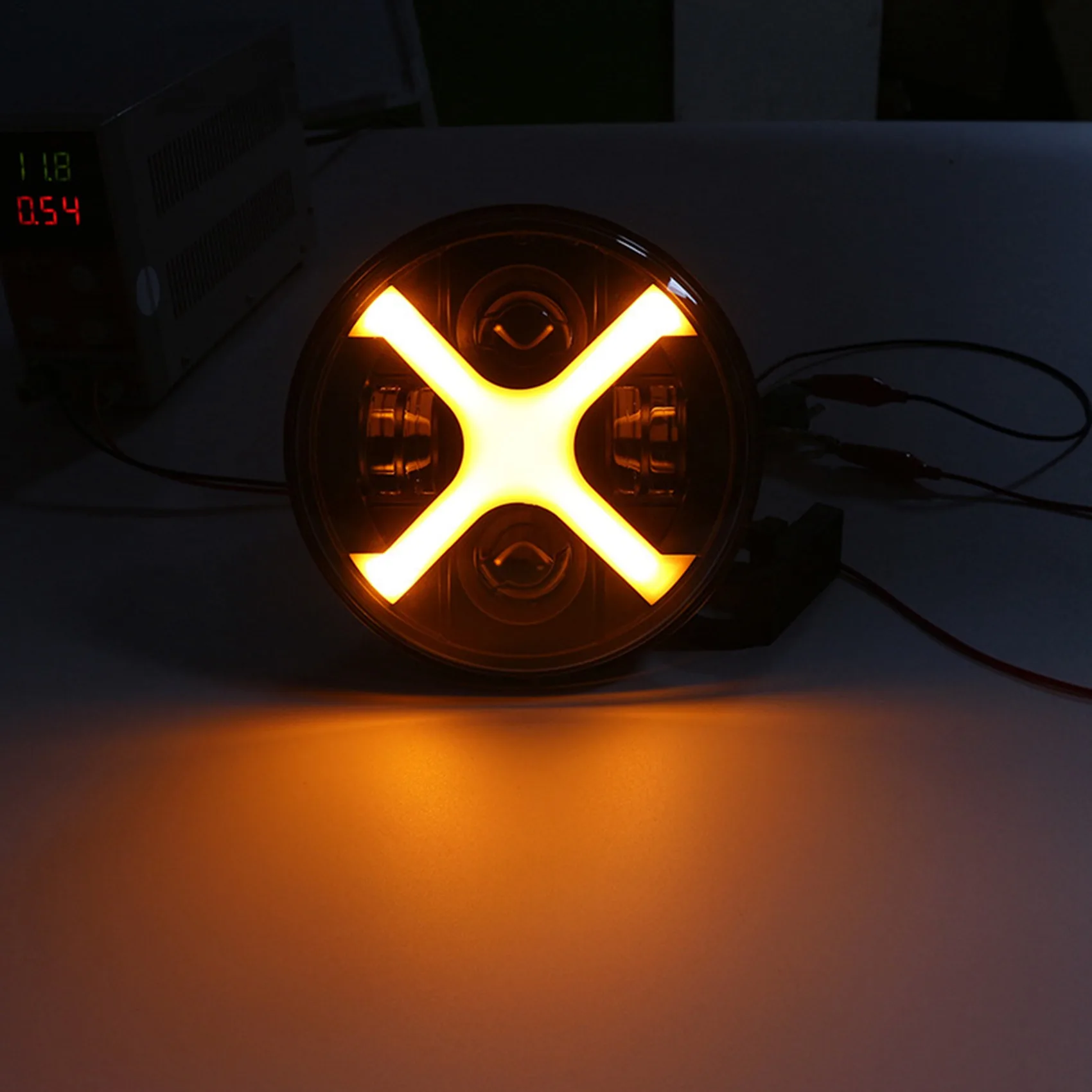 #652B Motorcycle 7 Inch Round LED Headlights DRL Hi/Lo Beam 50W 30W Ring Amber Angel Eye for Any with 7 Inch LED Motocs (black)
#652B Motorcycle 7 Inch Round LED Headlights DRL Hi/Lo Beam 50W 30W Ring Amber Angel Eye for Any with 7 Inch LED Motocs (black)