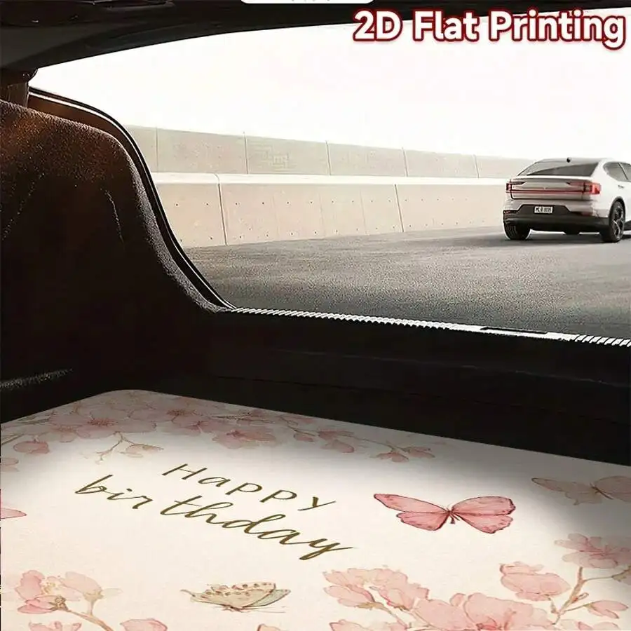 2D Flat Print Trunk Mat Cherry Blossom Butterfly Happy Birthday Decoration Universal Car Interior Mat
2D Flat Print Trunk Mat Cherry Blossom Butterfly Happy Birthday Decoration Universal Car Interior Mat
