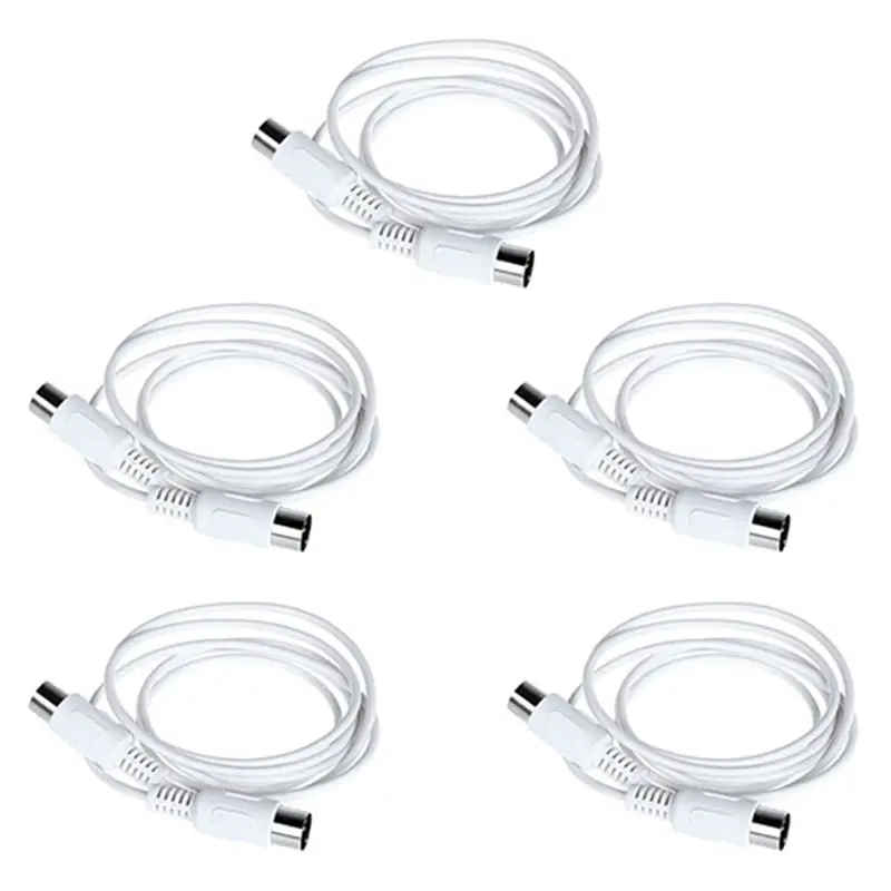 5PCS MIDI Extension Cable 5Pin Male To Male 1.5M MIDI Cable For Electric Piano Guitar Instrument PC Cable
5PCS MIDI Extension Cable 5Pin Male To Male 1.5M MIDI Cable For Electric Piano Guitar Instrument PC Cable