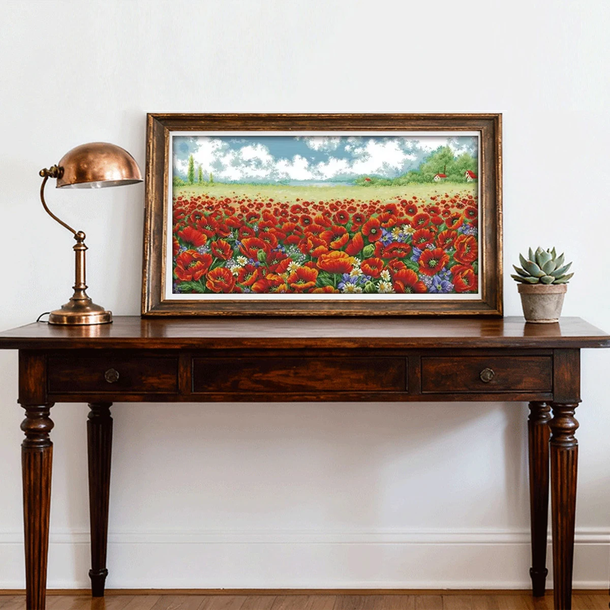 Joy Sunday Pre-printed Cross Stitch Kit Easy Pattern Aida Stamped Fabric Embroidery Set-Poppy Flowers
Joy Sunday Pre-printed Cross Stitch Kit Easy Pattern Aida Stamped Fabric Embroidery Set-Poppy Flowers